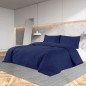 vidaXL Set Copripiumino Blu Marino 260x240 cm in Cotone vidaXL Set Copripiumino Blu Marino 260x240 cm in Cotone