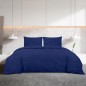 vidaXL Set Copripiumino Blu Marino 260x240 cm in Cotone vidaXL Set Copripiumino Blu Marino 260x240 cm in Cotone