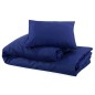 vidaXL Set Copripiumino Blu Marino 260x240 cm in Cotone vidaXL Set Copripiumino Blu Marino 260x240 cm in Cotone