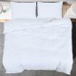 vidaXL Set Copripiumino Bianco 200x220 cm in Cotone vidaXL Set Copripiumino Bianco 200x220 cm in Cotone