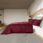 vidaXL Set Copripiumino Bordò 140x200 cm in Cotone vidaXL Set Copripiumino Bordò 140x200 cm in Cotone