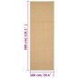 vidaXL Tappeto in Sisal Naturale 100 x 300 cm vidaXL Tappeto in Sisal Naturale 100 x 300 cm