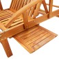 vidaXL Lettino Prendisole 2pz con Tavolo e Cuscini Massello d'Acacia vidaXL Lettino Prendisole 2pz con Tavolo e Cuscini Massello d'Acacia