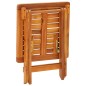 vidaXL Lettino Prendisole 2pz con Tavolo e Cuscini Massello d'Acacia vidaXL Lettino Prendisole 2pz con Tavolo e Cuscini Massello d'Acacia