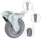 vidaXL Ruote Girevoli con Foro per Bulloni 4 pz 100 mm vidaXL Ruote Girevoli con Foro per Bulloni 4 pz 100 mm