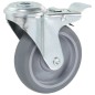 vidaXL Ruote Girevoli con Foro per Bulloni 4 pz 100 mm vidaXL Ruote Girevoli con Foro per Bulloni 4 pz 100 mm