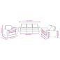 vidaXL Set di Divani 3 pz Crema in Tessuto vidaXL Set di Divani 3 pz Crema in Tessuto