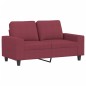 vidaXL Set di Divani 3 pz Rosso Vino in Tessuto vidaXL Set di Divani 3 pz Rosso Vino in Tessuto