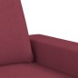 vidaXL Set di Divani 3 pz Rosso Vino in Tessuto vidaXL Set di Divani 3 pz Rosso Vino in Tessuto