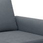 vidaXL Set di Divani 3 pz con Cuscini Grigio Scuro in Velluto vidaXL Set di Divani 3 pz con Cuscini Grigio Scuro in Velluto