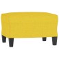 vidaXL Set di Divani 3 pz Giallo Chiaro in Tessuto vidaXL Set di Divani 3 pz Giallo Chiaro in Tessuto