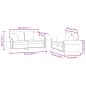 vidaXL Set di Divani 2 pz con Cuscini Marrone in Velluto vidaXL Set di Divani 2 pz con Cuscini Marrone in Velluto