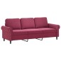 vidaXL Set di Divani 2 pz con Cuscini Rosso Vino in Velluto vidaXL Set di Divani 2 pz con Cuscini Rosso Vino in Velluto