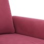 vidaXL Set di Divani 2 pz con Cuscini Rosso Vino in Velluto vidaXL Set di Divani 2 pz con Cuscini Rosso Vino in Velluto