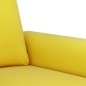 vidaXL Set di Divani 2 pz con Cuscini giallo in Velluto vidaXL Set di Divani 2 pz con Cuscini giallo in Velluto