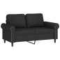vidaXL Set di Divani 2 pz con Cuscini Nero in Velluto vidaXL Set di Divani 2 pz con Cuscini Nero in Velluto