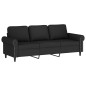 vidaXL Set di Divani 2 pz con Cuscini Nero in Velluto vidaXL Set di Divani 2 pz con Cuscini Nero in Velluto