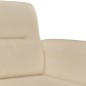 vidaXL Set Divani 3 pz con Cuscini Crema in Tessuto Microfibra vidaXL Set Divani 3 pz con Cuscini Crema in Tessuto Microfibra