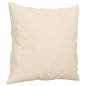vidaXL Set Divani 3 pz con Cuscini Beige in Tessuto Microfibra vidaXL Set Divani 3 pz con Cuscini Beige in Tessuto Microfibra