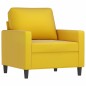 vidaXL Set di Divani 3 pz con Cuscini giallo in Velluto vidaXL Set di Divani 3 pz con Cuscini giallo in Velluto