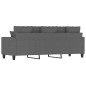 vidaXL Divano a 3 Posti Grigio Chiaro 180 cm in Tessuto vidaXL Divano a 3 Posti Grigio Chiaro 180 cm in Tessuto