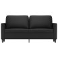 vidaXL Divano a 2 Posti Nero 140 cm in Similpelle vidaXL Divano a 2 Posti Nero 140 cm in Similpelle
