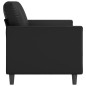 vidaXL Divano a 2 Posti Nero 140 cm in Similpelle vidaXL Divano a 2 Posti Nero 140 cm in Similpelle