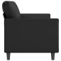 vidaXL Divano a 3 Posti Nero 180 cm in Similpelle