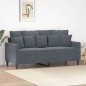 vidaXL Divano a 2 Posti grigio scuro140 cm in Velluto vidaXL Divano a 2 Posti grigio scuro140 cm in Velluto