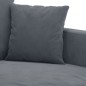 vidaXL Divano a 2 Posti grigio scuro140 cm in Velluto vidaXL Divano a 2 Posti grigio scuro140 cm in Velluto