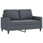 vidaXL Set di Divani 3 pz con Cuscini Grigio Scuro in Velluto vidaXL Set di Divani 3 pz con Cuscini Grigio Scuro in Velluto