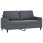 vidaXL Set di Divani 3 pz con Cuscini Grigio Scuro in Velluto vidaXL Set di Divani 3 pz con Cuscini Grigio Scuro in Velluto
