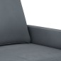 vidaXL Set di Divani 3 pz con Cuscini Grigio Scuro in Velluto vidaXL Set di Divani 3 pz con Cuscini Grigio Scuro in Velluto