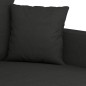 vidaXL Set Divani 3 pz con Cuscini Nero in Tessuto vidaXL Set Divani 3 pz con Cuscini Nero in Tessuto