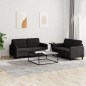 vidaXL Set di Divani 2 pz Nero in Velluto vidaXL Set di Divani 2 pz Nero in Velluto