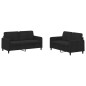 vidaXL Set di Divani 2 pz Nero in Velluto vidaXL Set di Divani 2 pz Nero in Velluto