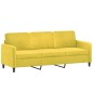vidaXL Set di Divani 2 pz Giallo in Velluto vidaXL Set di Divani 2 pz Giallo in Velluto