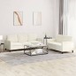 vidaXL Set di Divani 2 pz Crema in Velluto vidaXL Set di Divani 2 pz Crema in Velluto