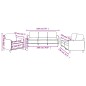 vidaXL Set di Divani 3 pz con Cuscini Grigio Scuro in Tessuto vidaXL Set di Divani 3 pz con Cuscini Grigio Scuro in Tessuto
