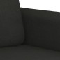 vidaXL Set Divani 2 pz con Cuscini Nero in Tessuto