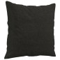 vidaXL Set Divani 3 pz con Cuscini Nero in Tessuto vidaXL Set Divani 3 pz con Cuscini Nero in Tessuto