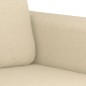 vidaXL Set di Divani 2 pz con Cuscini Crema in Tessuto vidaXL Set di Divani 2 pz con Cuscini Crema in Tessuto