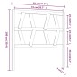 Testiera per Letto Bianca 81x4x100 cm in Legno Massello di Pino Testiera per Letto Bianca 81x4x100 cm in Legno Massello di Pino