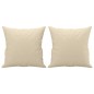 vidaXL Set Divani 2 pz con Cuscini Crema in Tessuto vidaXL Set Divani 2 pz con Cuscini Crema in Tessuto