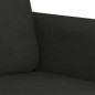 vidaXL Set Divani 2 pz con Cuscini Nero in Tessuto vidaXL Set Divani 2 pz con Cuscini Nero in Tessuto