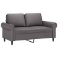 vidaXL Set di Divani 2 pz con Cuscini Grigio in Similpelle