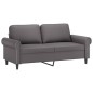 vidaXL Set di Divani 2 pz con Cuscini Grigio in Similpelle