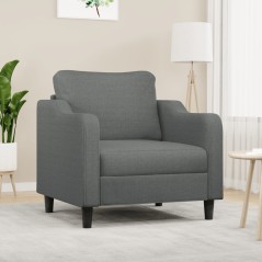 vidaXL Poltrona Grigio Scuro 60 cm in Tessuto