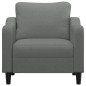 vidaXL Poltrona Grigio Scuro 60 cm in Tessuto vidaXL Poltrona Grigio Scuro 60 cm in Tessuto