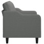 vidaXL Divano a 2 Posti Grigio Scuro 120 cm in Tessuto vidaXL Divano a 2 Posti Grigio Scuro 120 cm in Tessuto